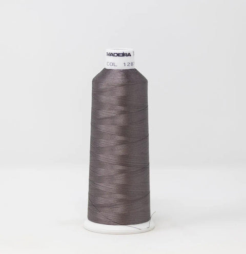 Madeira Rayon 1287 Gun Metal Embroidery Thread 5500 Yards
