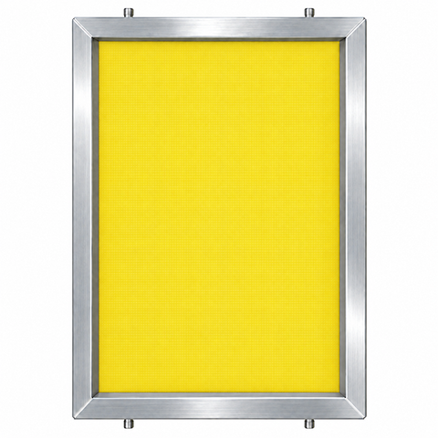 GSF 23" x 31" 305/34 Thin Thread Yellow Mesh Alum Frame W/ MHM Pins