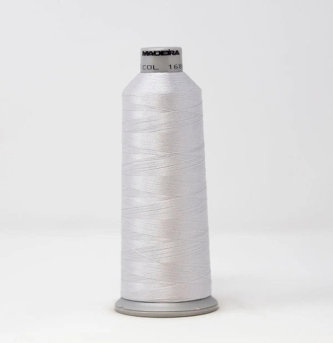 Madeira Polyneon 1687 Sterling Silver Embroidery Thread 5500 Yards