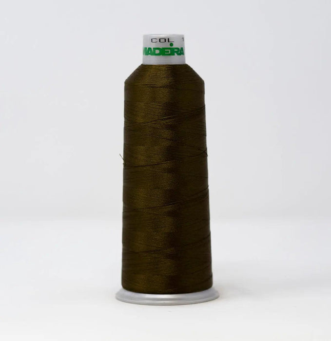 Madeira Polyneon 1757 Dark Olive Embroidery Thread 5500 Yards Madeira