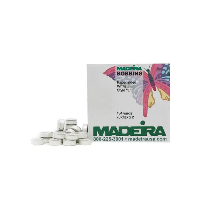 Madeira Sided Bobbin L 134yrd 144 per box SPSI Inc.