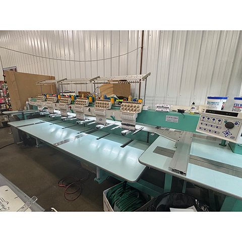 Used - Tajima TMFXIII-C1206 6-Head Embroidery Machine