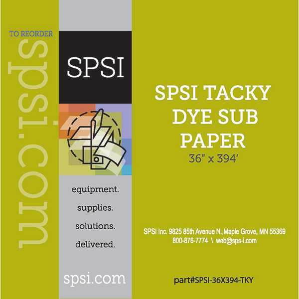 SPSI Tacky Dye Sublimation Paper 36
