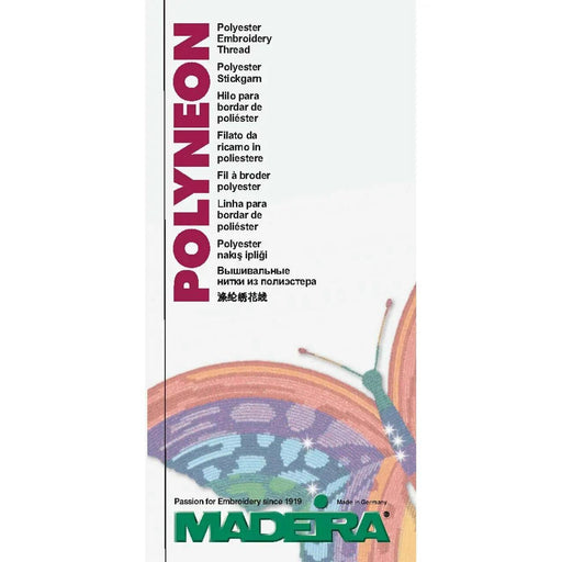 Madeira Polyneon Embroidery Thread Color Card Madeira